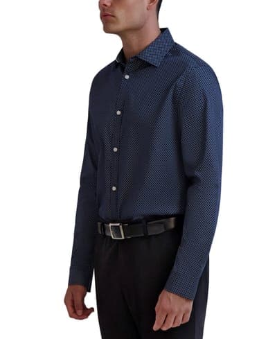 Men's Slim-Fit Geo-Print Dress Shirt 2