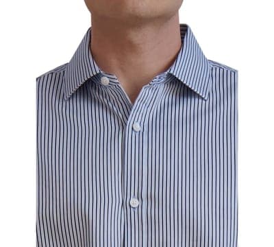 Men's Slim-Fit Stripe Dress Shirt 3