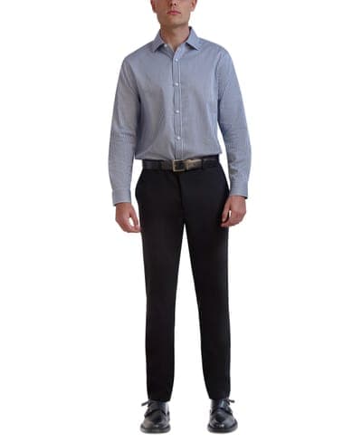 Men's Slim-Fit Stripe Dress Shirt 4