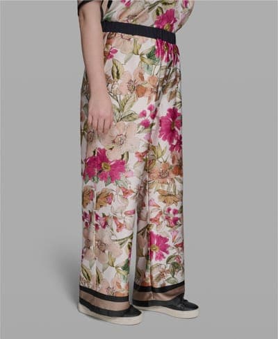 Plus Size High-Rise Floral Printed Pants 4