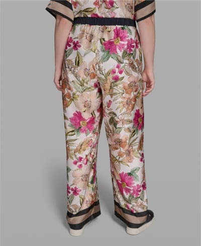 Plus Size High-Rise Floral Printed Pants 7
