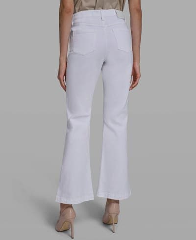 Women's Mid-Rise Studded-Pocket Straight Jeans 4
