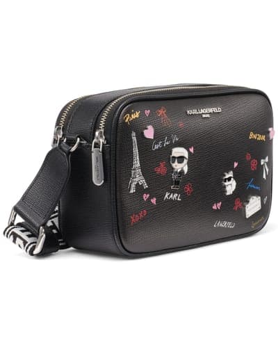 Maybelle Small Crossbody Handbag — Black/Gold 3