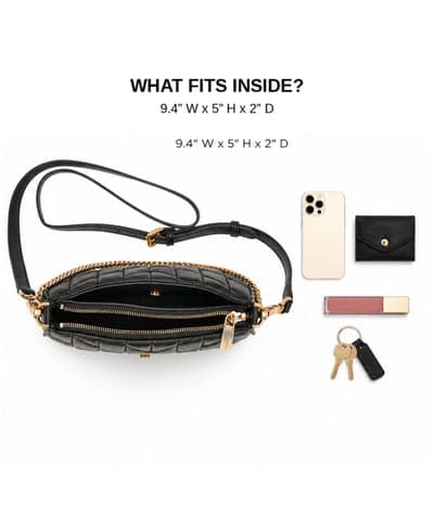 Lafayette Small Black Leather Demi 5