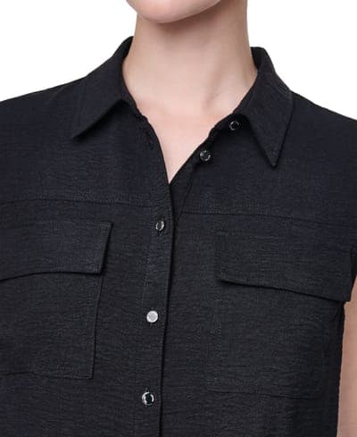 Women's Washer Collared Top 5