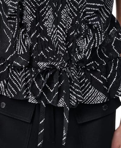 Women's Printed Crewneck Blouse 3