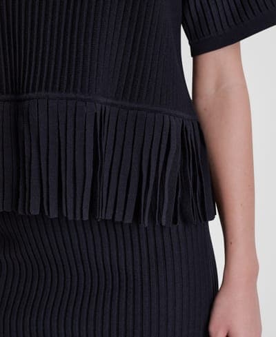 Women's Fringe Crewneck Sweater Top 4