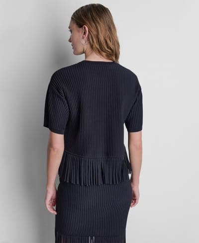 Women's Fringe Crewneck Sweater Top 5