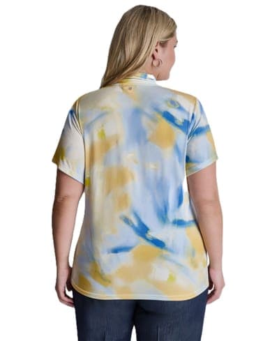 Plus Size V-Neck Short-Sleeve Wrap Top 6
