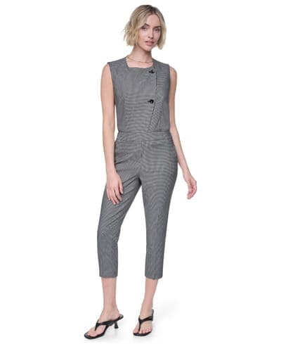 Petite Houndstooth Millenium Ankle Pants 3