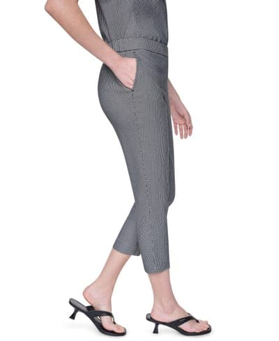 Petite Houndstooth Millenium Ankle Pants 4
