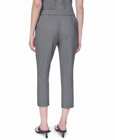 Petite Houndstooth Millenium Ankle Pants 6