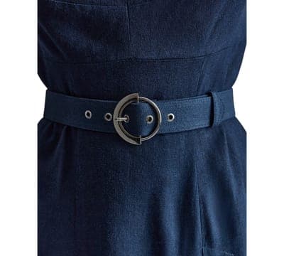 Women's Seated Bodice Sweetheart Neck Midi Dress 5
