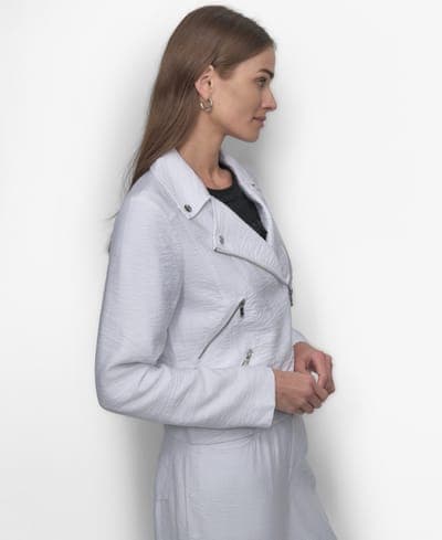Women's Zipper Detailed Crinkle Jacket 3
