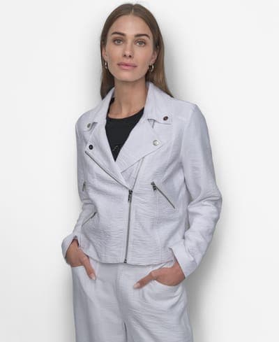 Women's Zipper Detailed Crinkle Jacket 1