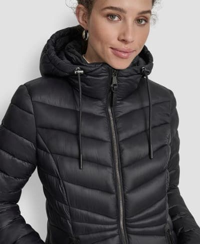 Women's Stand Collar Zipper-Front Coat 4