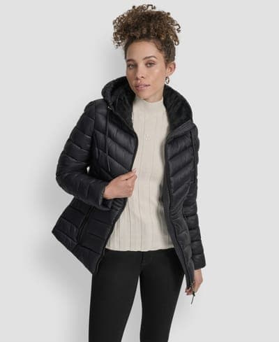 Women's Stand Collar Zipper-Front Coat 6