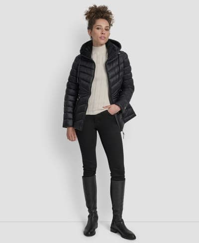 Women's Stand Collar Zipper-Front Coat 7