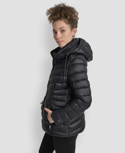 Women's Stand Collar Zipper-Front Coat 9