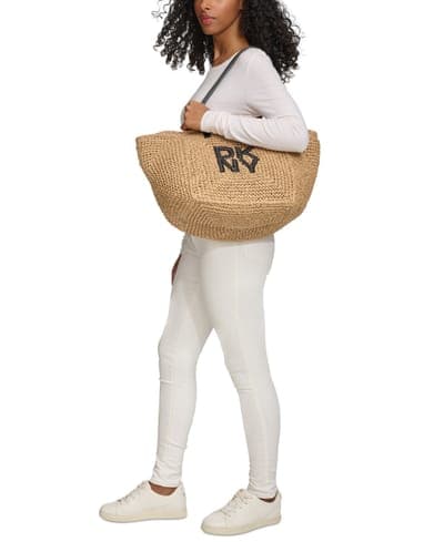 Paloma Woven Medium Tote Handbag 6