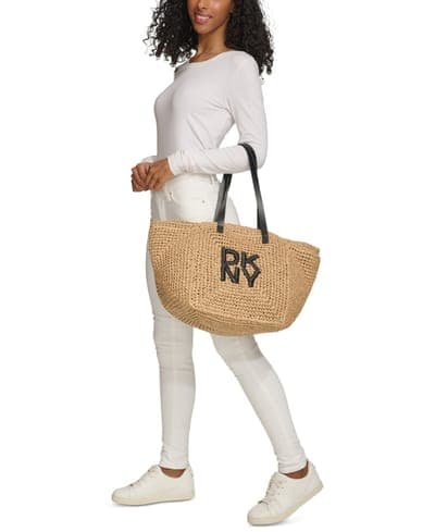 Paloma Woven Medium Tote Handbag 7