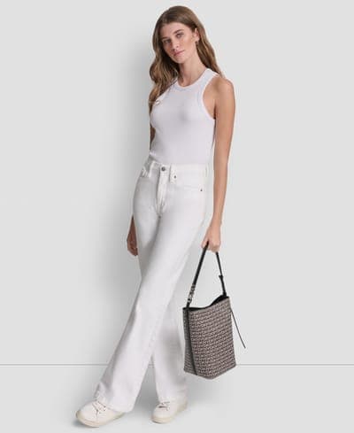 Avril Small Logo Bucket Bag 6