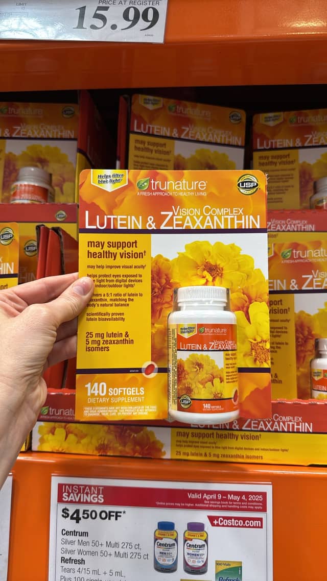 Lutein и Zeaxanthin от TruNature · Costco