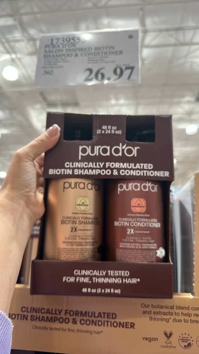 Шампунь и кондиционер Pura D'or с биотином · Costco