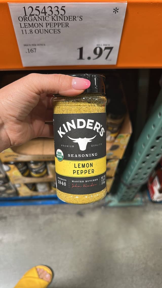 Органическая приправа Kinder's Лимонный перец · Costco