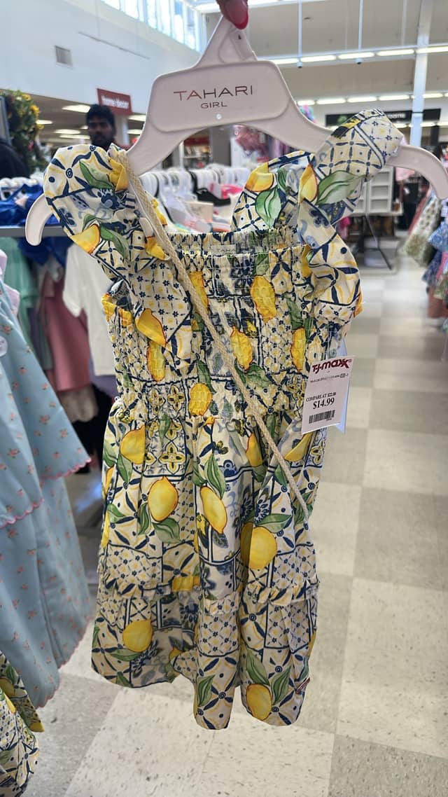 Платье Tahari Girl с лимонами · TJ Maxx