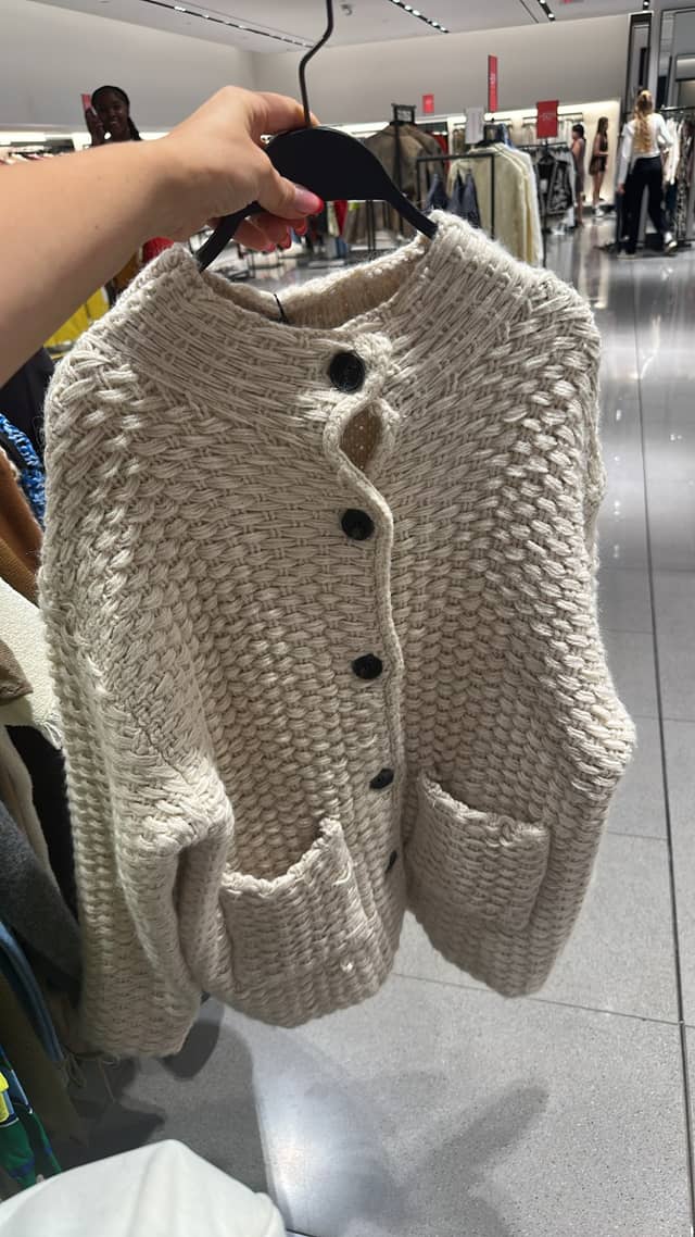 Уютный вязаный кардиган · Zara