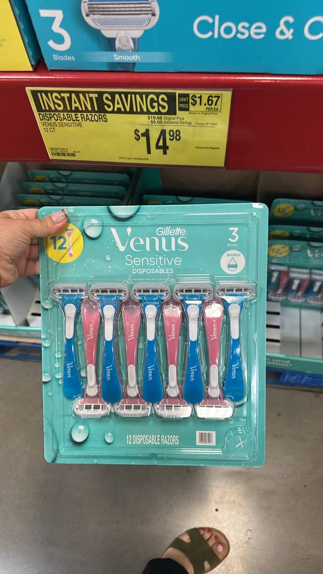 Бритвы Gillette Venus Sensitive · Sam's Club