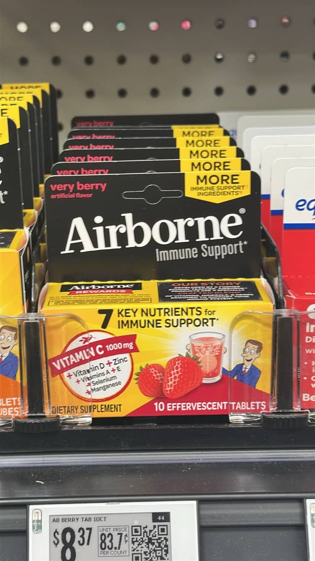 Таблетки Airborne для поддержки иммунитета · Walmart