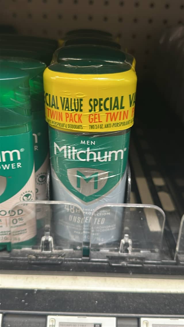 Дезодорант- антиперспирант Mitchum для мужчин, двойная упаковка · Walmart