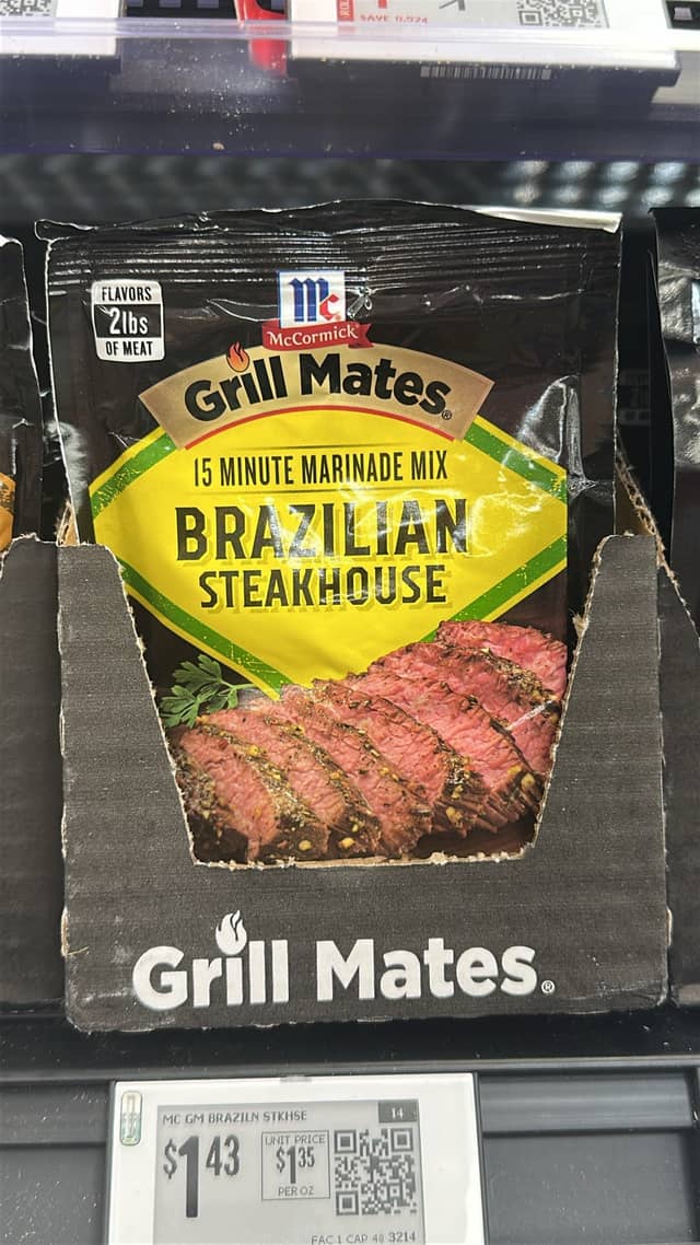 Маринад Grill Mates Бразильский Steakhouse · Walmart