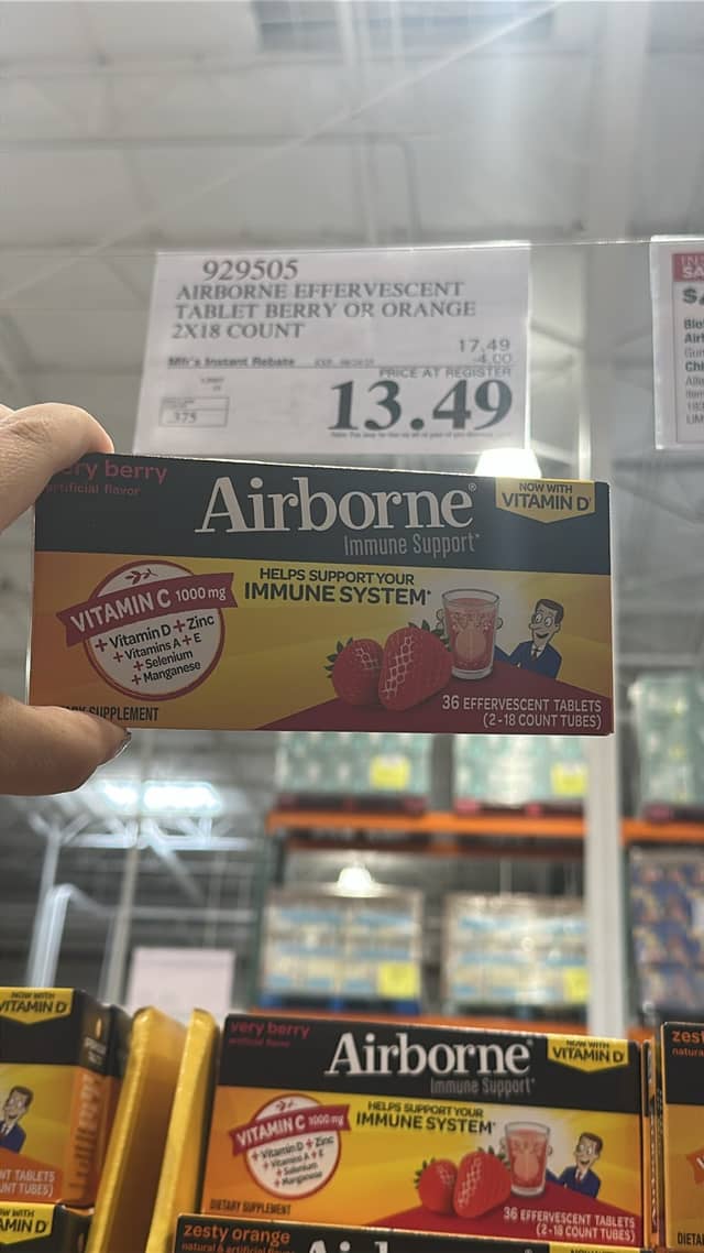 Эфирные таблетки Airborne · Costco