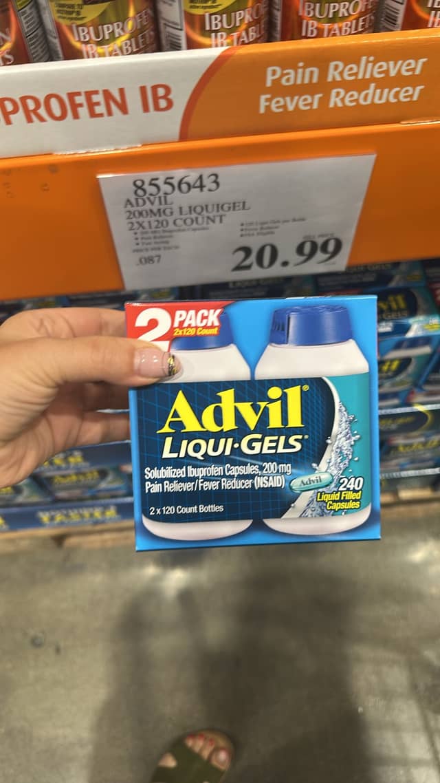 Обезболивающее Advil Liqui-Gels · Costco