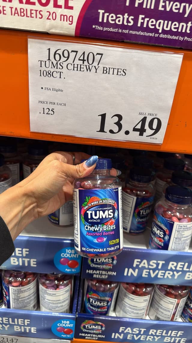 Жевательные таблетки Tums · Costco