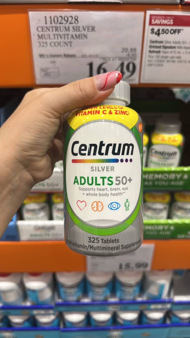 Мультивитамины Centrum Silver для взрослых 50+ · Costco
