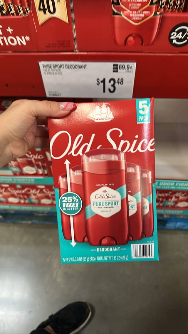 Дезодорант Old Spice Pure Sport · Sam's Club