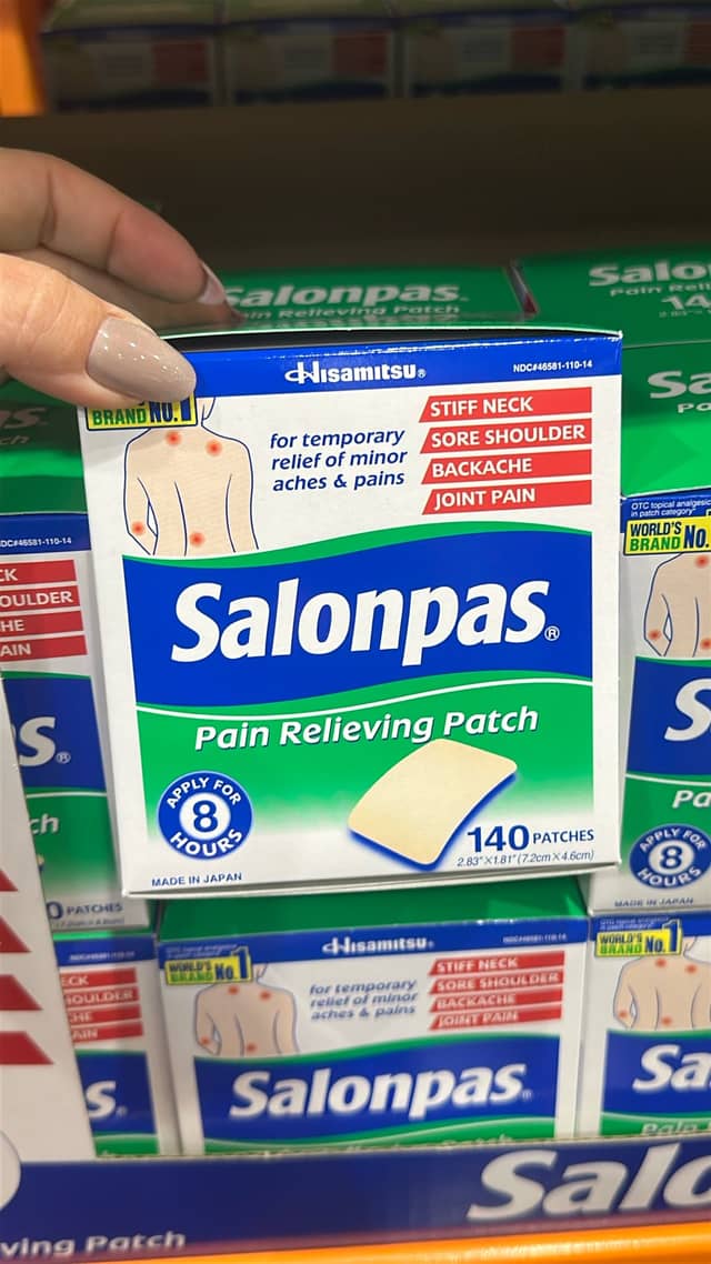 Пластырь Salonpas для снятия боли · Costco