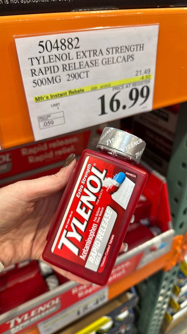 Гель капсулы Tylenol повышенной силы · Costco