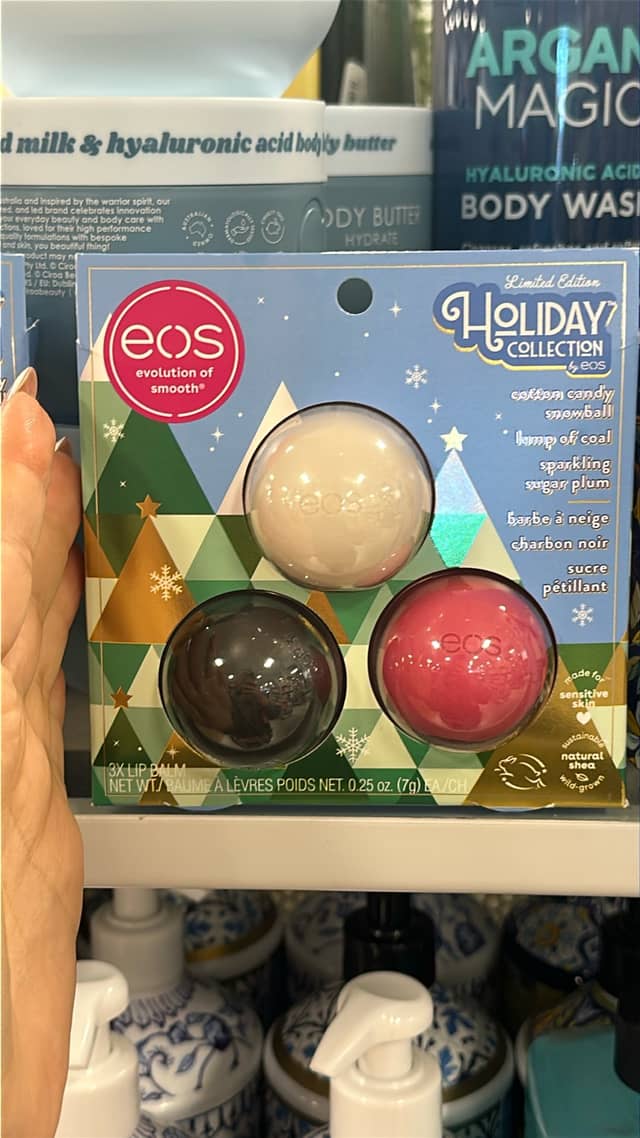 Набор бальзамов для губ EOS, праздничная коллекция · TJ Maxx