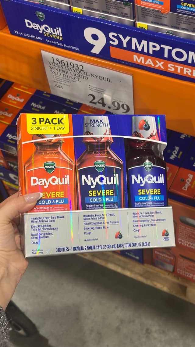 Сет Vicks DayQuil и NyQuil Severe · Costco