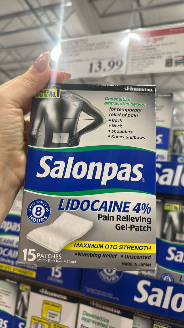 Гель-патчи Salonpas с лидокаином · Costco