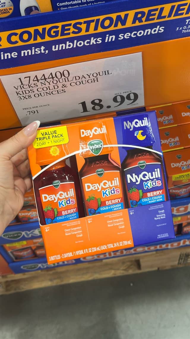Детский комплекс Vicks DayQuil и NyQuil · Costco