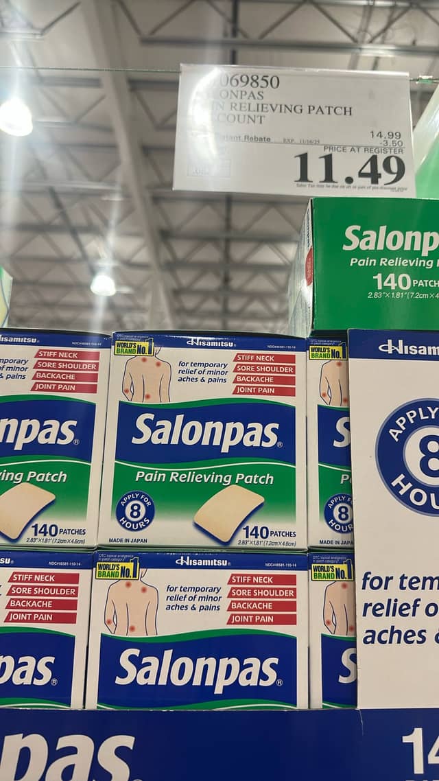 Патчи для снятия боли Salonpas · Costco