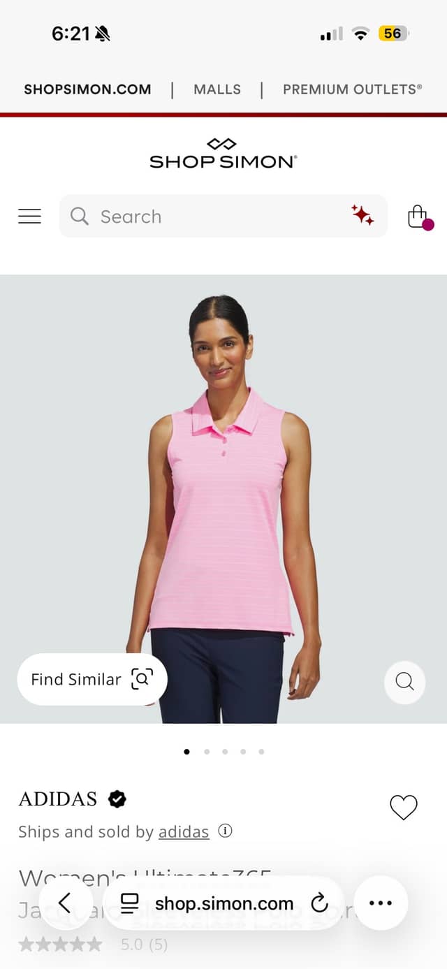 Women's Ultimate365 Jacquard Sleeveless Polo Shirt · Adidas Outlet