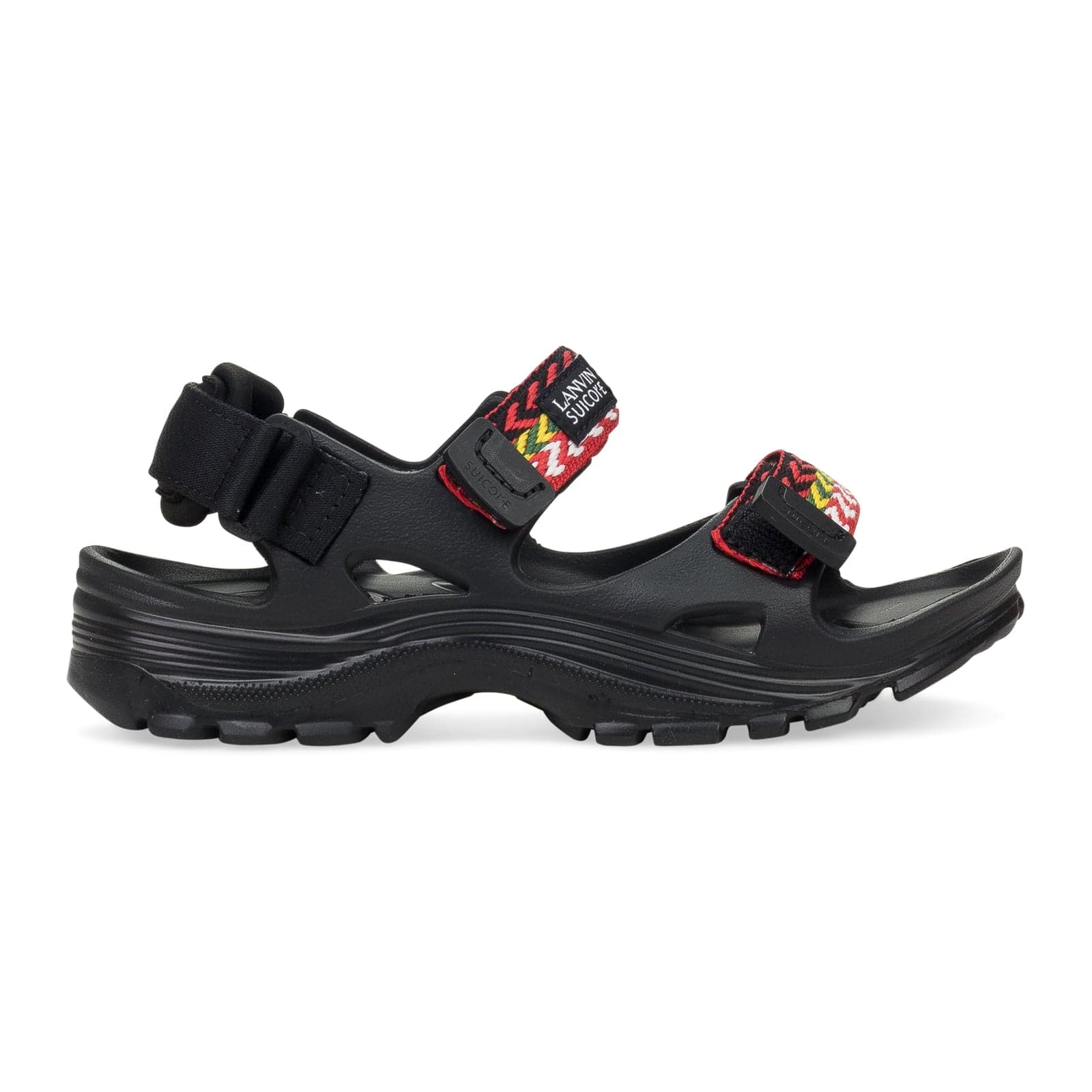 BLACK X SUICOKE WAVE CURB SANDALS