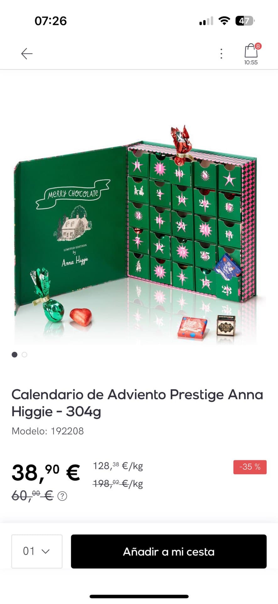 Адвент-календарь Prestige от Анны Хигги